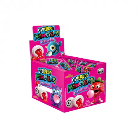 DIPLOKO MONSTER CHICLE MORANGO C/40