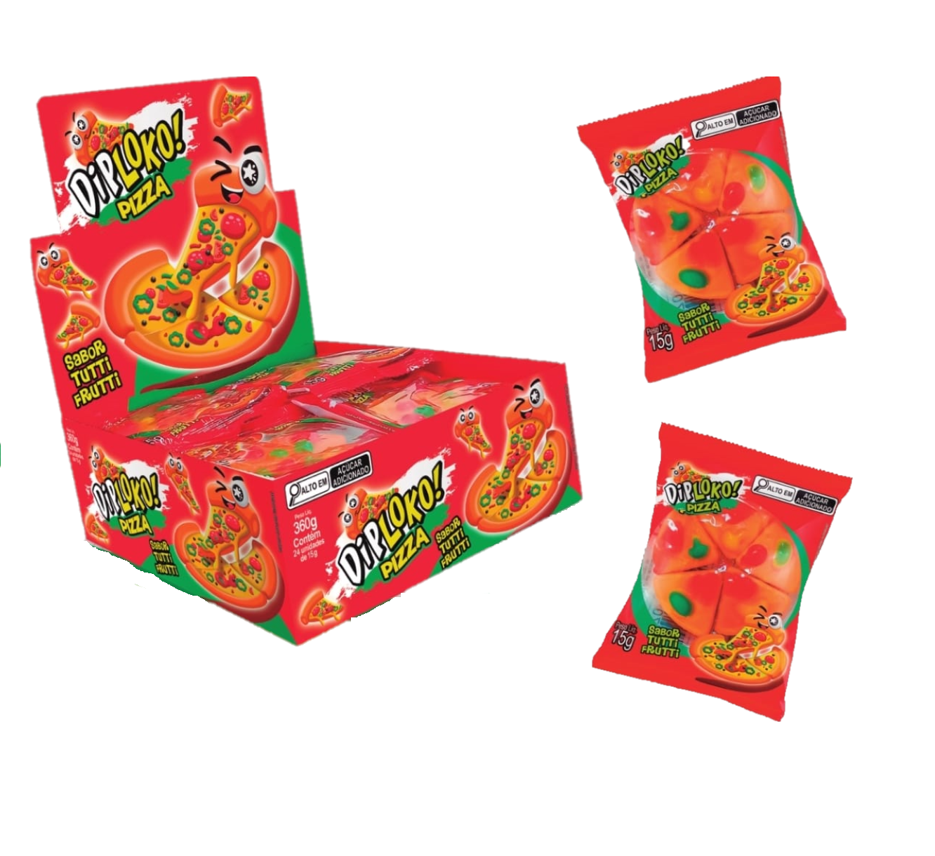 DIPLOKO PIZZA GUMMY C/24