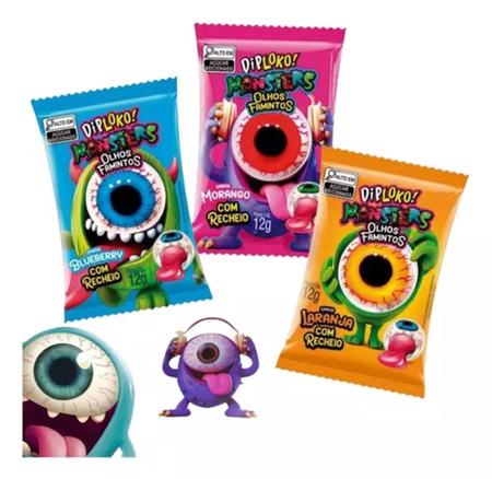 DIPLOKO OLHOS FAMINTOS RECHEADOS C/24