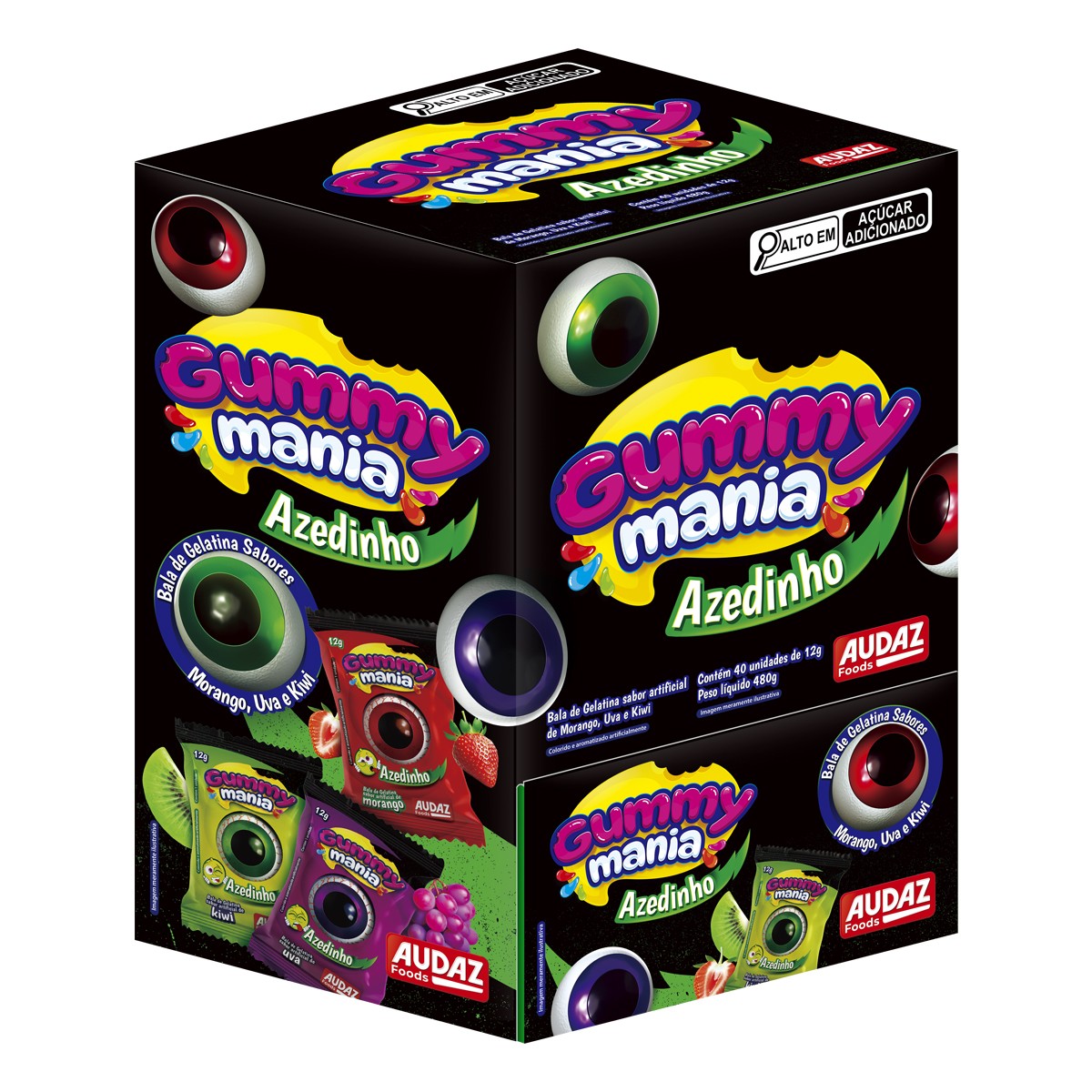 GUMMY MANIA AZEDINHO C/40