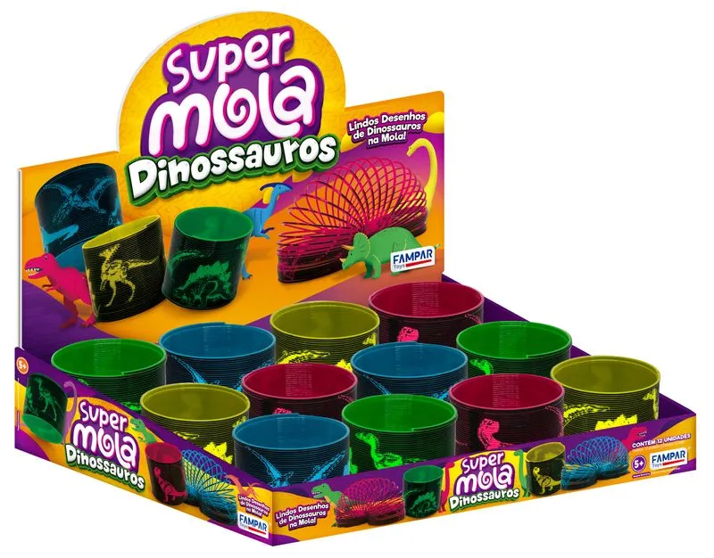 SUPER MOLA DINOSSAUROS C/12