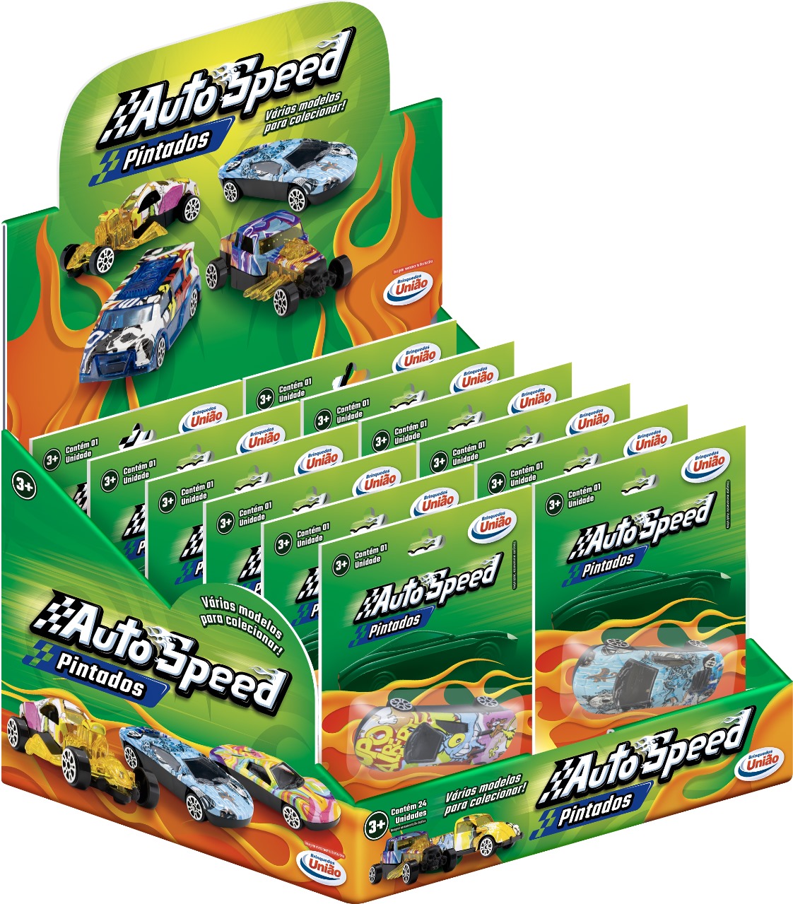 AUTO SPEED VERSAO PINTADOS DISPLAY C/24