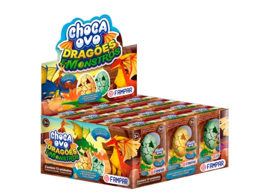 CHOCA OVO DRAGAO/MONSTROS C/12