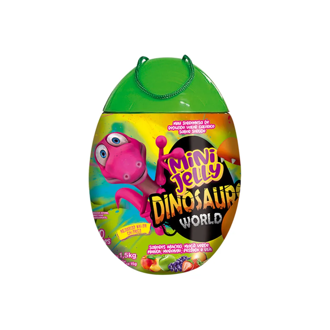MINI JELLY DINO SORTIDOS POTE 15G C/100
