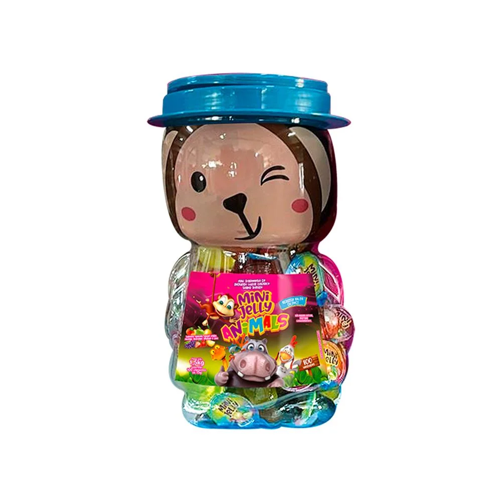 MINI JELLY ANIMALS SORTIDOS POTE 15G C/100
