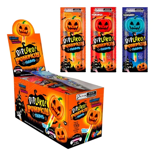 DIPLOKO NEON PUMPKIN SORTIDOS 10G C/15