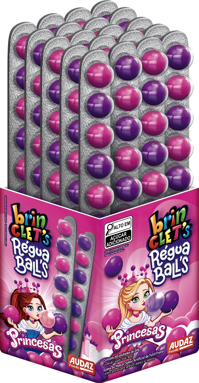 BRINCLETS REGUA BALLS PRINCESAS C/20