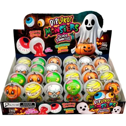 OLHOS FAMINTOS HALLOWEEN 10G C/24