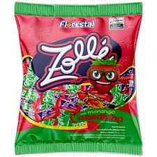 BALA MASTIGAVEL ZOLLE MORANGO AZEDINHA 500G