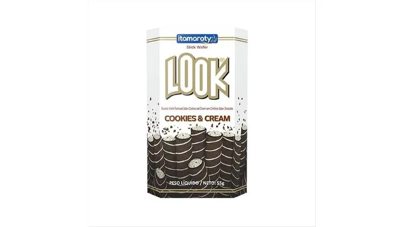 STICK LOOK WAFER COOKIES E CREAM 55G