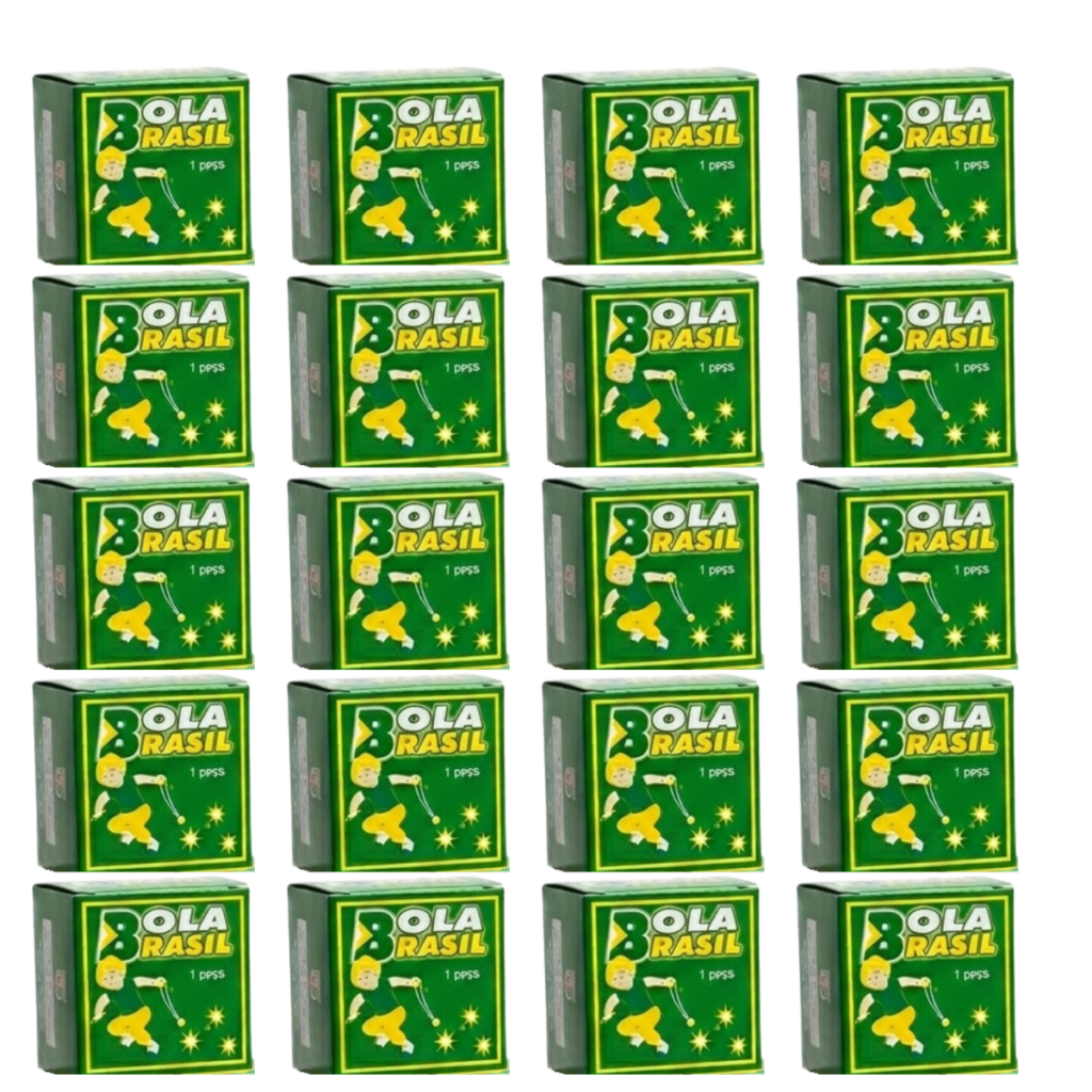 kit c/20 bola brasil estalinho