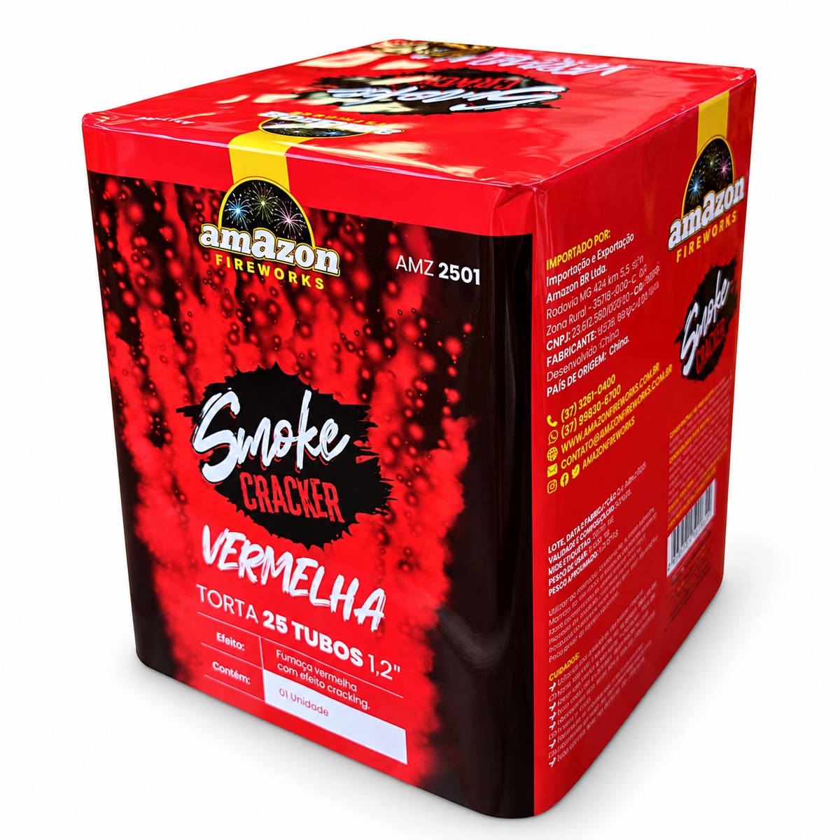 SMOKE COLLOR 25 TUBOS AMAZON VERMELHA