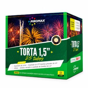 Torta de fogos Piromax 25 tubos